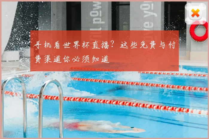 手机看世界杯直播?这些免费与付费渠道你必须知道