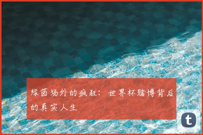 绿茵场外的疯狂：世界杯赌博背后的真实人生
